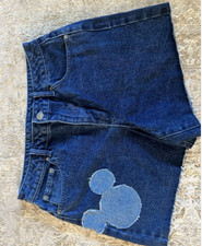 NEW Girls Disney Mickey Mouse Denim Shorts Kids Size 21 
