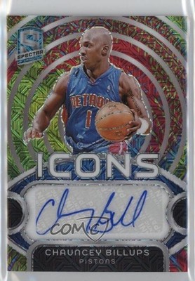 2023 Panini Spectra Icons Meta Prizm 4/25 Chauncey Billups #IA-CBU Auto HOF 16wc