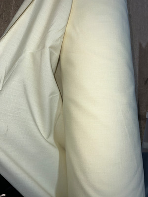 Off White Cream NyCo Ripstop Wrinkle Military Fabric 64 