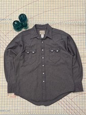 Rockmount Ranch Wear Pearl Snap Button Up Mens Size Medium