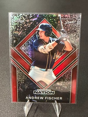 2026 Leaf Baseball Nation Andrew Fischer DB-3 Crystal Green 1/5