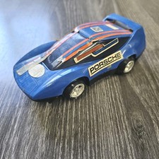 Vintage TTP Deluxe Thrill Set Porche Stunt Car 1973