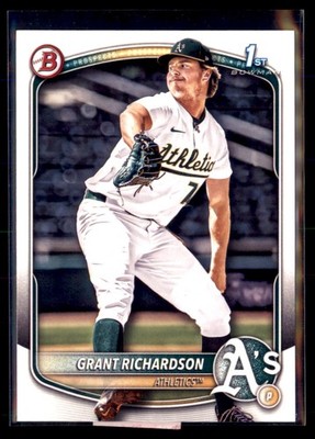 2025 Bowman Draft Paper Grant Richardson Athletics BD-171 1st 5 card lot