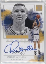 2019-20 Impeccable Shots Signatures Holo Silver 4/25 Chris Mullin Auto HOF 1p3t