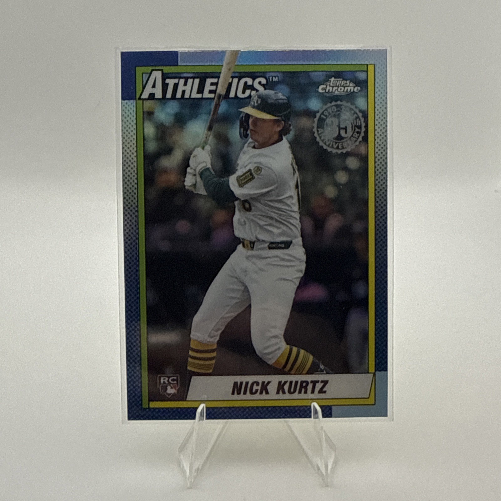 Topps 2025 Chrome Update 1990 Baseball Nick Kurtz Rookie Athletics #90CU-21