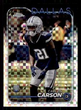 2024 Topps Chrome #276 Caelen Carson X-Fractor Dallas Cowboys
