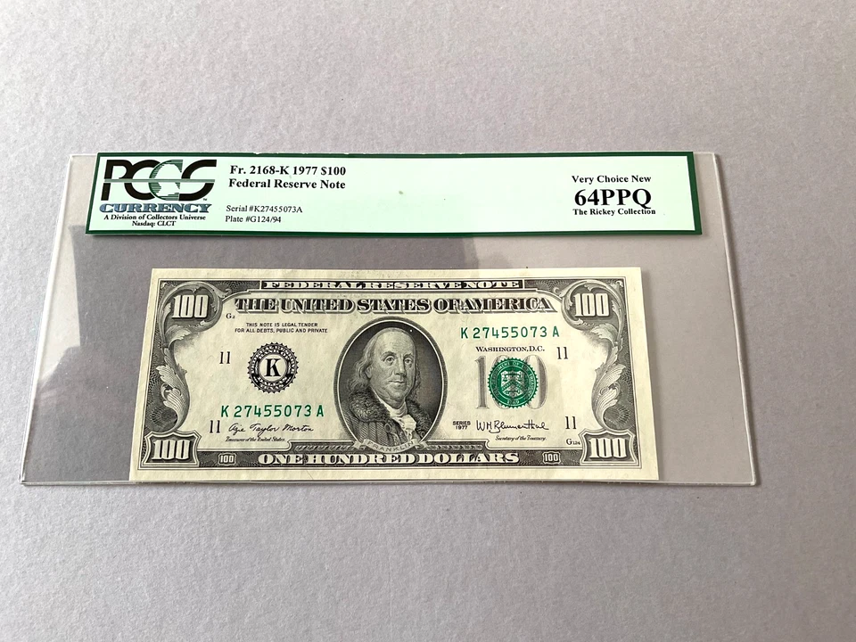 U.S. 100 Dollars 1977 FR-2168-K  PCGS 64 PPQ - Image 2 of 4