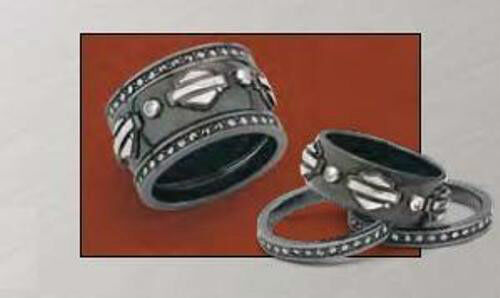 Damen Spirit of ""Harley"" Stapelring silberne Version von Franklin neuwertig - Gr. 9 - Bild 1 von 1