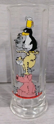 Bückling Tall Beer Glass 0,3L Funny Animal Design Vintage Made In Germany  - Foto 1 di 14