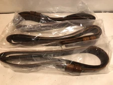Three Vintage new old stock military sling dark brown No hardware