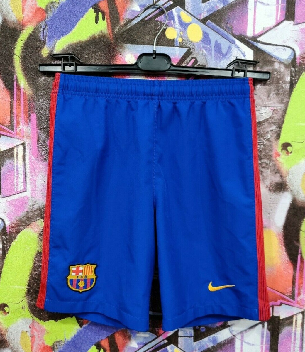 FC Barcelona Spain Barca Football Soccer Training Shorts Nike Youth Size L