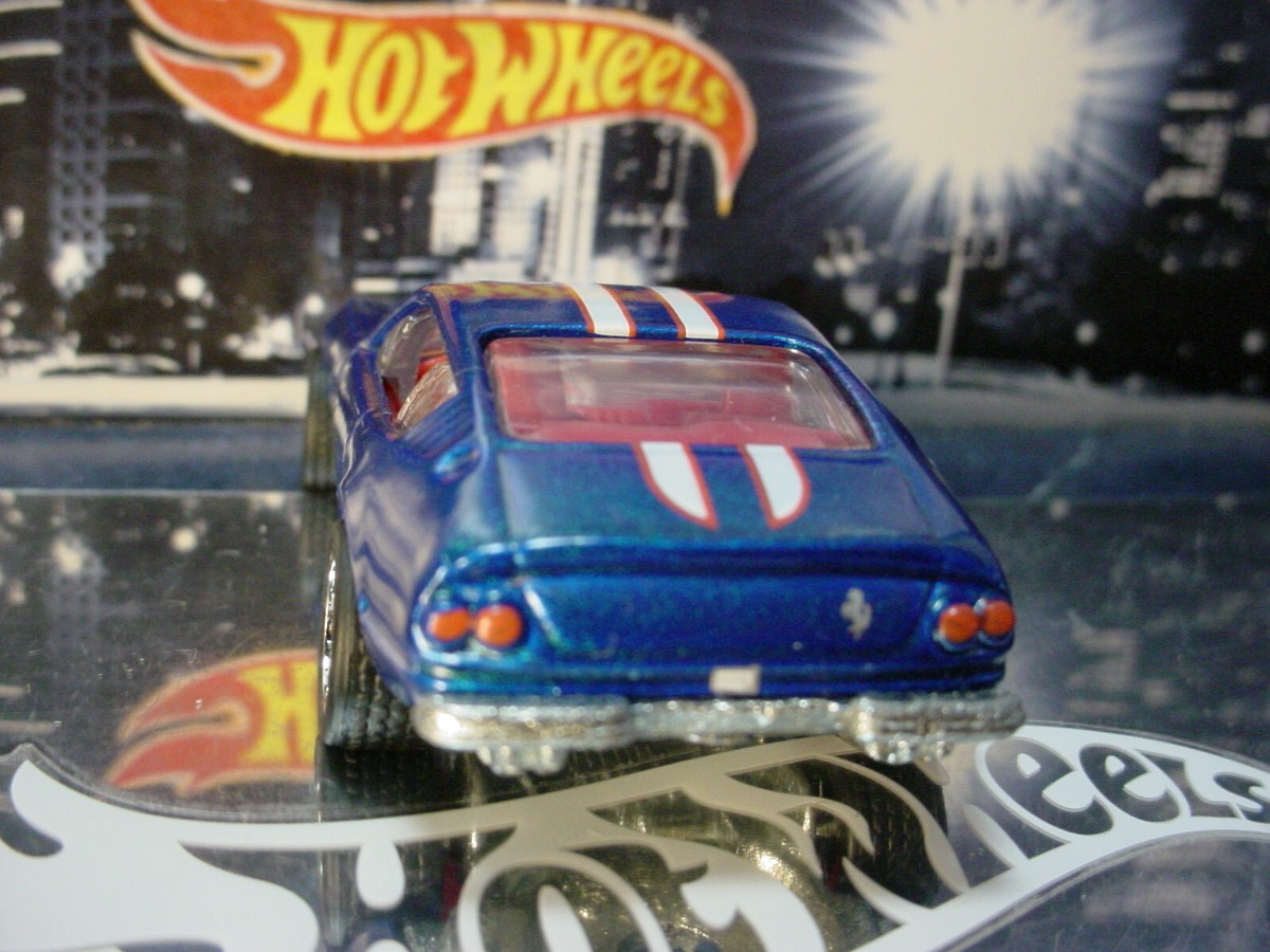 ホットウィール GARAGE フェラーリ365 GTB4 デイトナ Hot Wheels Garage Ferrari 365 GTB4 Daytona Blue Real Riders