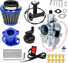 Blue VM22 Carburetor Carb Throttle Cable Kit For Predator 212cc 196cc GX160