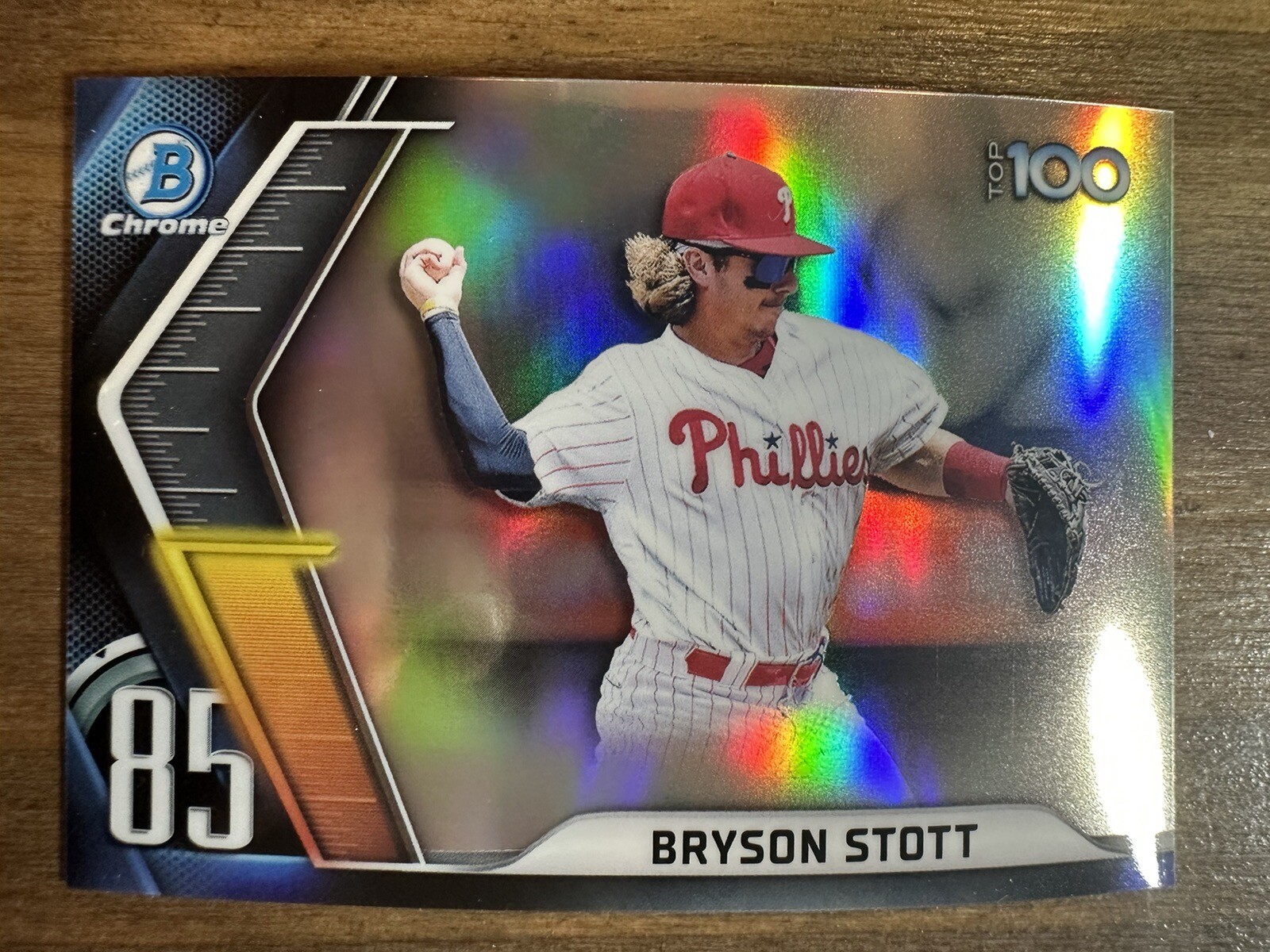 BRYSON STOTT 2022 Bowman Chrome TOP 100 #BTP-85 - Philllies