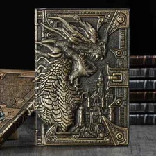 3D Three-dimensional Dragon Notebook European Thickened Pu Embossed Notepad New