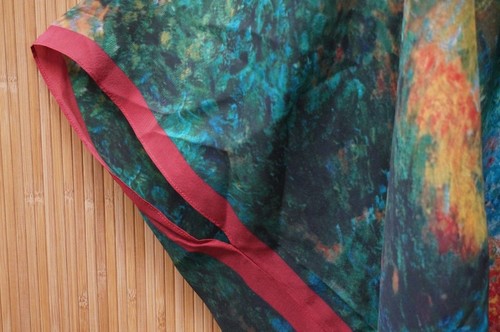 Cocoon House Monet Silk Kimono Jacket/Soft Surroundings St. Germain Topper - New - Picture 4 of 6