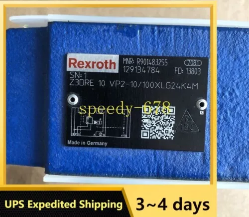 R901483255 Z3DRE10VP2-10/100XLG24K4M Valve UPS Shipping