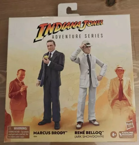 Indiana Jones Adventure Series Marcus Brody & Rene Belloq Ark Showdown 2 Pack