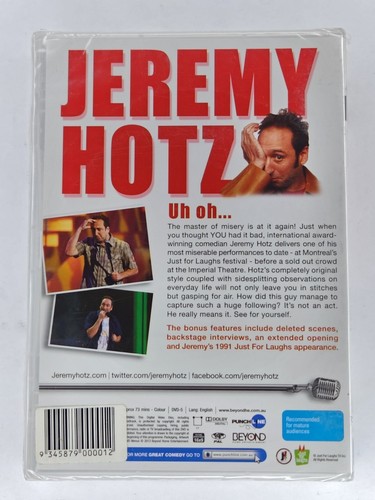 Jeremy Hotz - What A Miserable Dvd This Is Region 4 NEW - Picture 2 of 2