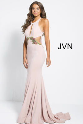 strapless open back dress Jovani 3263