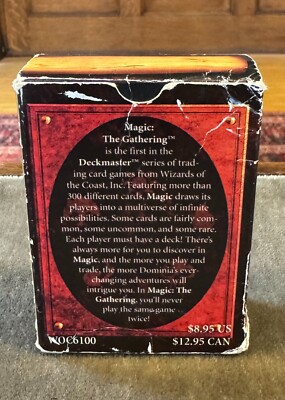 Magic the Gathering Deckmaster 4th Edition WOC 6100 1995 Magic the Gathering Deckmaster 4th Edition WOC 6100 1995