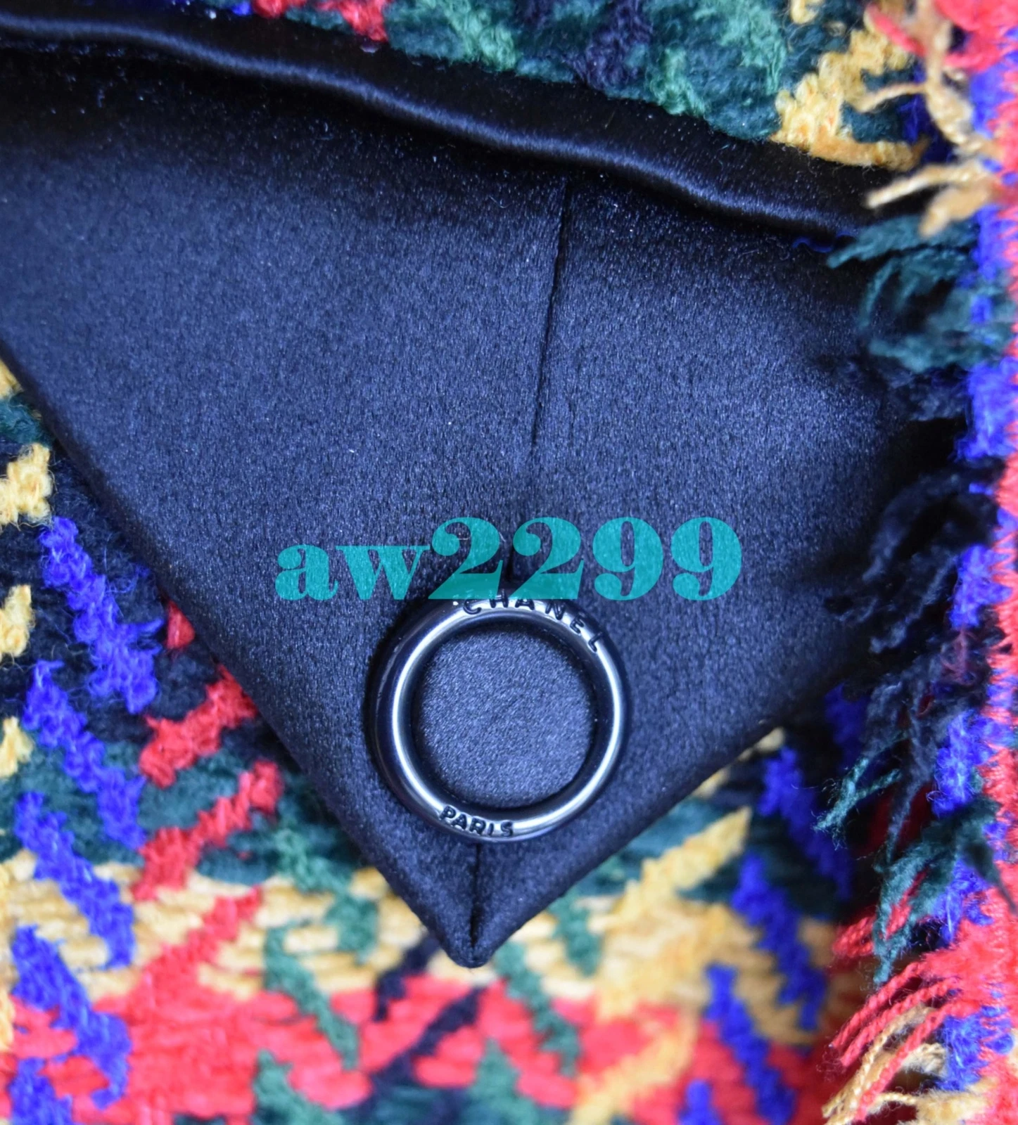 GIACCA DA PASSERELLA CHANEL 07A 2007 NUOVA RARA DA TROVARE FRANGE TRIM TWEED CAPPOTTO 42 40 NUOVO