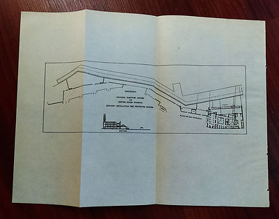 Early 1900s Sketch Map of Havana Custom House, Plaza de San Francisco, 