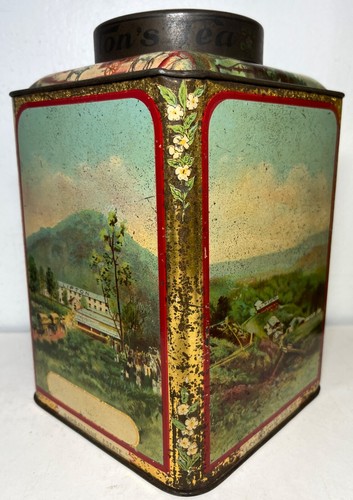 Rare Lipton Tea Planation Tea Caddy Style Tin, Ceylon - Picture 2 of 15