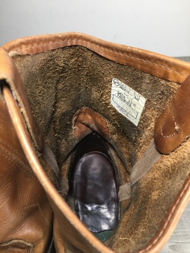 Double-H Steel Toe Wellington Leather Work Western Cowboy Mens Boots 12 Vintage - Picture 8 of 10