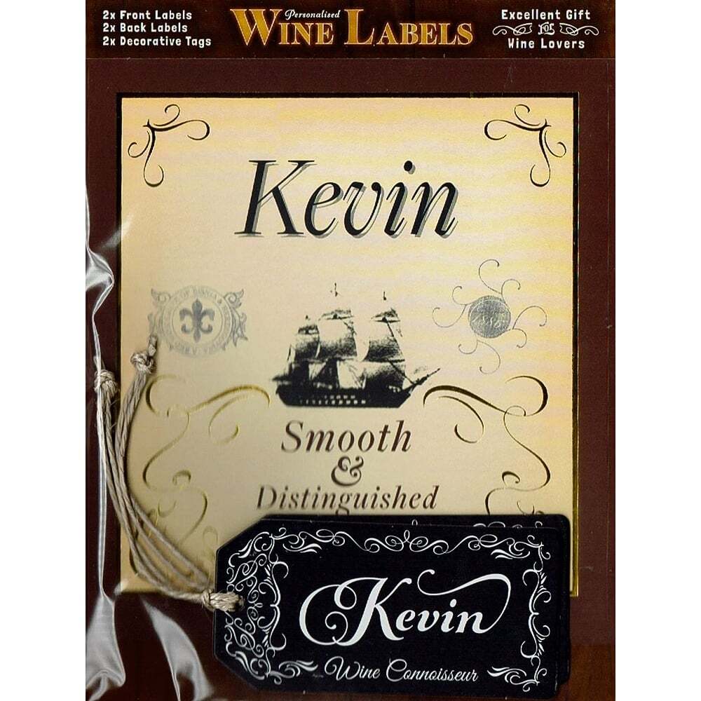 Mulberry Studios Personalised Wine Label Kevin