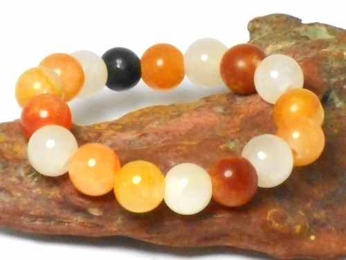 JADE Gemstone Bracelet - Elasticated - 10 mm - Gift Boxed! - Picture 2 of 2