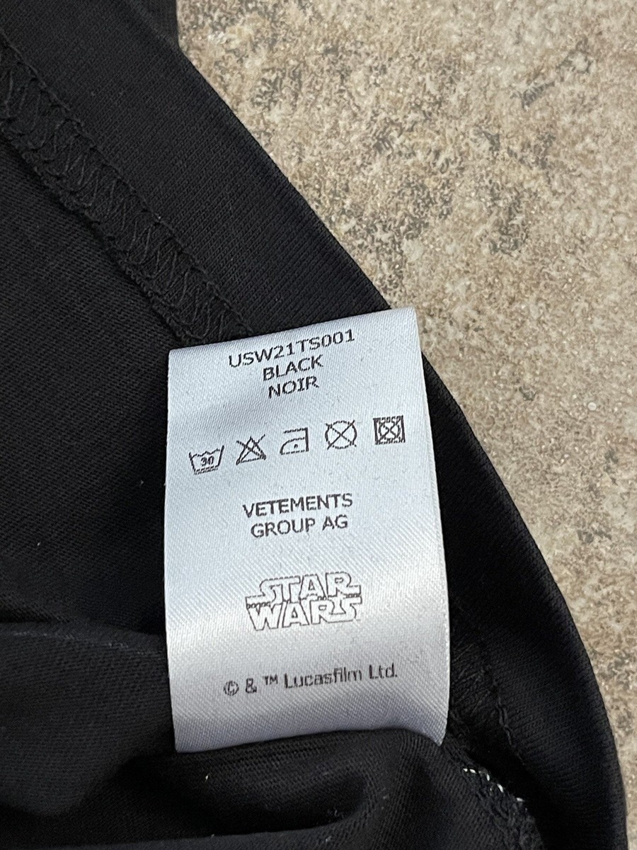 Vetements X Star Wars Black T-shirt Unisex M Brand New With Vetements X Star Wars Black T-shirt Unisex M Brand New With