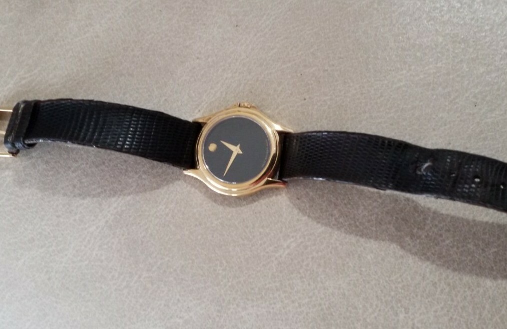 Couronne De Montre Movado President - Modèle MDA51959, Dorée - Occasion