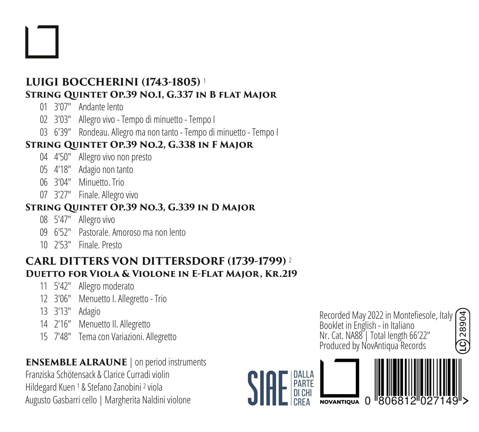 ENSEMBLE ALRAUNE A GOLD BOX - KAMMERMUSIK CD NUOVO