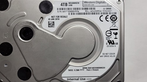 WD my passport 4TB WD40NMZW-59GX6S1 WXF1EB JAN 2019 USB 3.0 2.5 spyglass - Picture 3 of 7