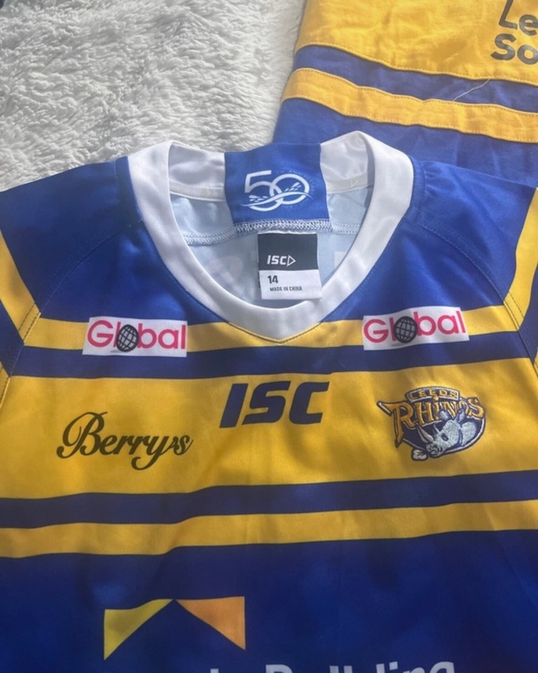 leeds rhinos Rugby Shirt Bundle Various Sizes Small Medium Xs Men