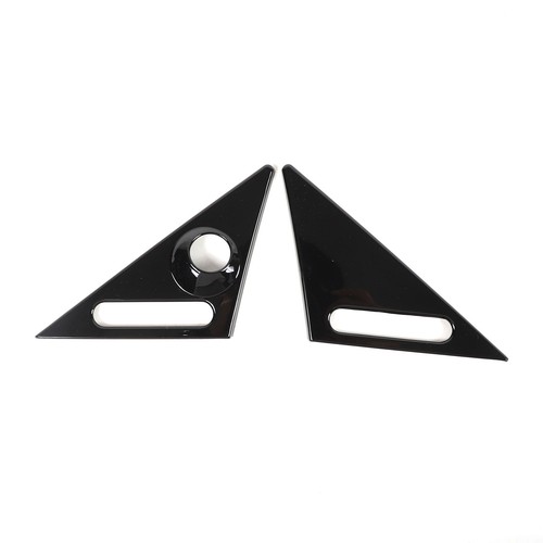 Glossy Black Car Rearview Mirror Base Trim Spoiler Plate For Benz Smart 2009-15 - Picture 3 of 12
