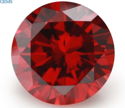 7 mm AAAAA Natural Red Ruby 2.08 ct Round Diamonds Cut VVS Loose Gemstones - Picture 1 of 5