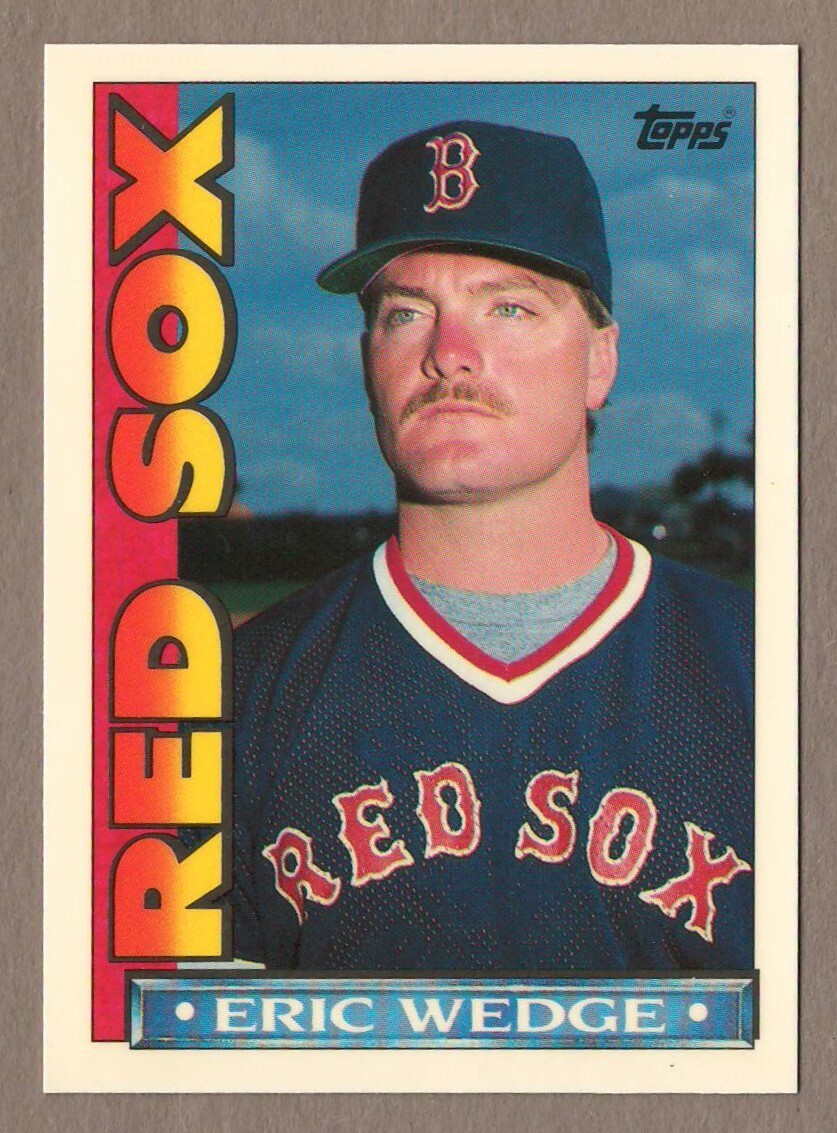 ERIC WEDGE 1990 RED SOX TOPPS TV #66 Oddball Glossy Factory Set