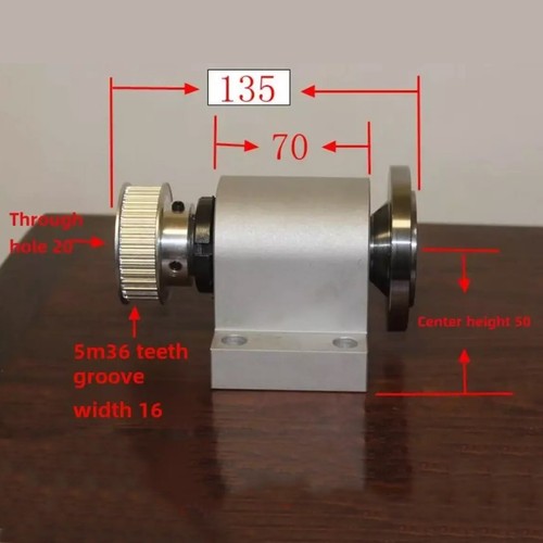 Lathe Spindle High Strength Lathe Headstock Assembly with Lathe Spindle NewdV8n - Picture 5 of 9