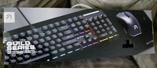 Atrix Guild Series Wired Pro Mouse + RGB Keyboard & Mouse Pad Combo Pack - NIB