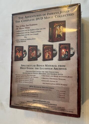 Indiana Jones - The Adventure Collection (DVD, 2003, 4-Disc Set, Widescreen)&&& - Picture 3 of 3