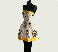 Exuberant Fun Strapless Gunne Sax Jessica McClintock Party Dress 5