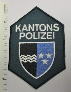 swiss patch police switzerland polizei kantons aargau original vintage