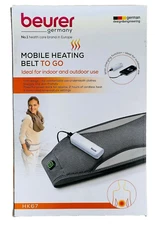 Beurer Germany HK67 Mobile Heating Belt To Go with Power Bank & Storage Bag NEW