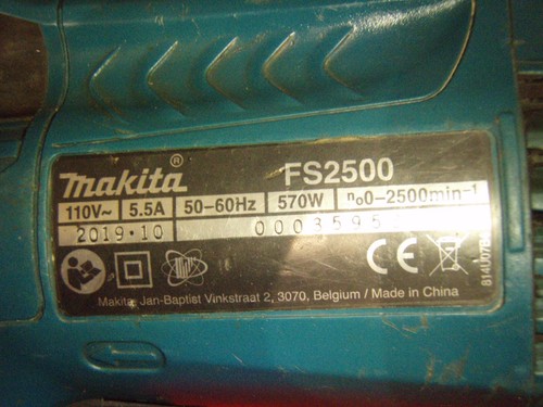 Makita, FS2500 Drywall Screw Gun/Driver, 110v, 570w. - Picture 7 of 8