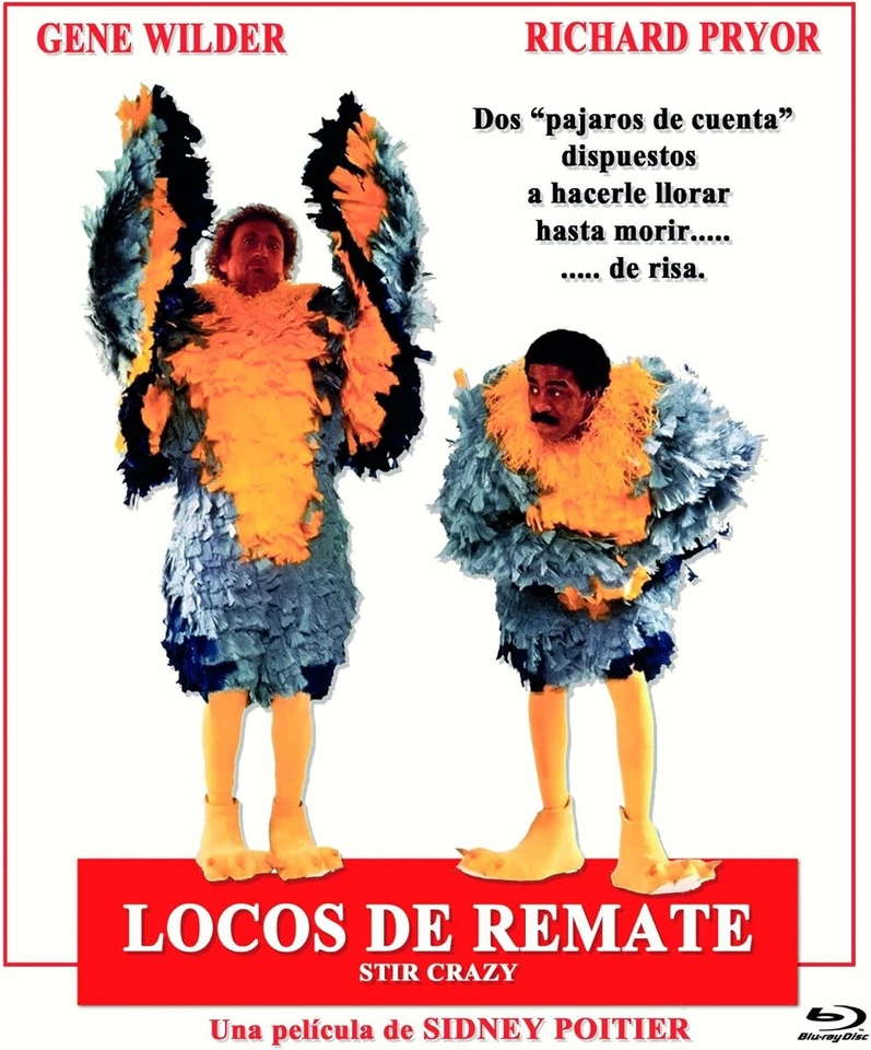 Stir Crazy Blu-ray Sealed Locos de Remate 80's Comedy Gene Wilder Richard Pryor - Image 3 of 3