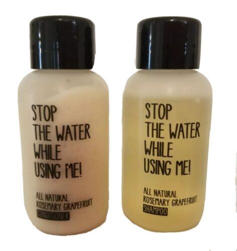 "Stop The Water While Using Me" Organic Shampoo/Conditioner, Rosemary, 1oz, New