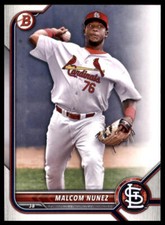 Malcom Nunez 2022 Bowman 1st Edition #BPPF-42 St. Louis Cardinals