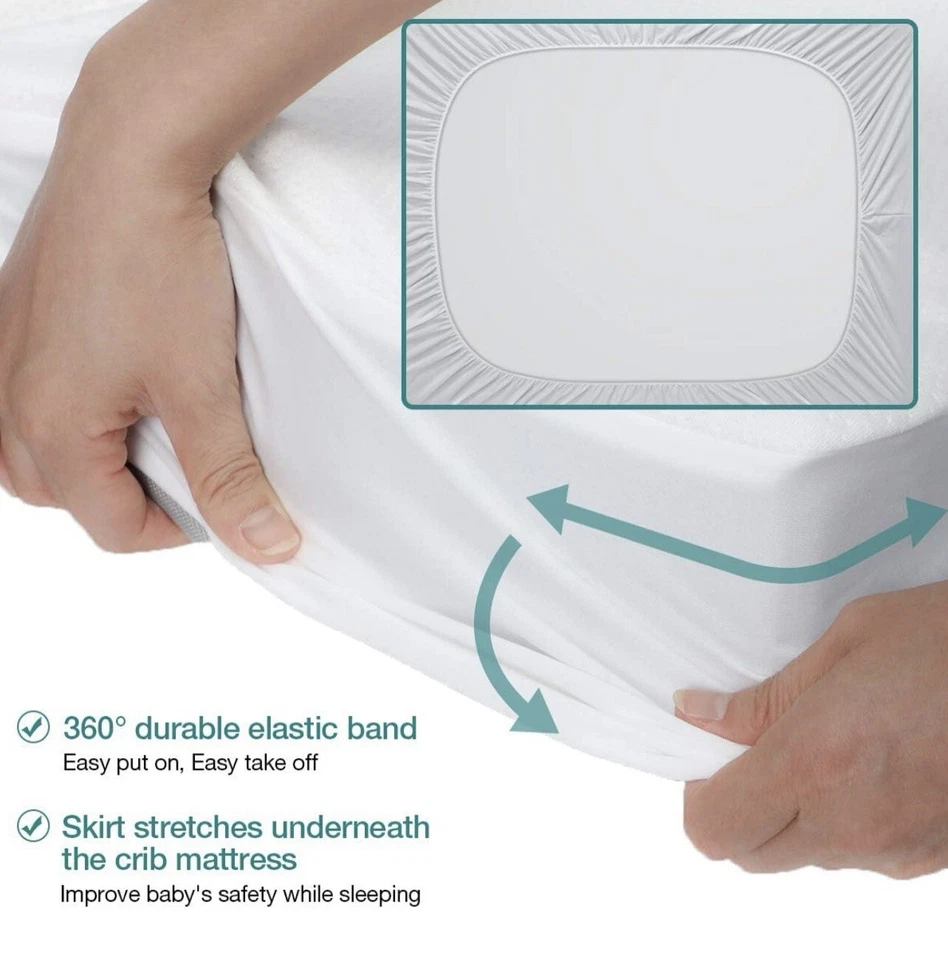 Protector Colchón Cuna Eivotor Bambú Impermeable Foto 4 de 4